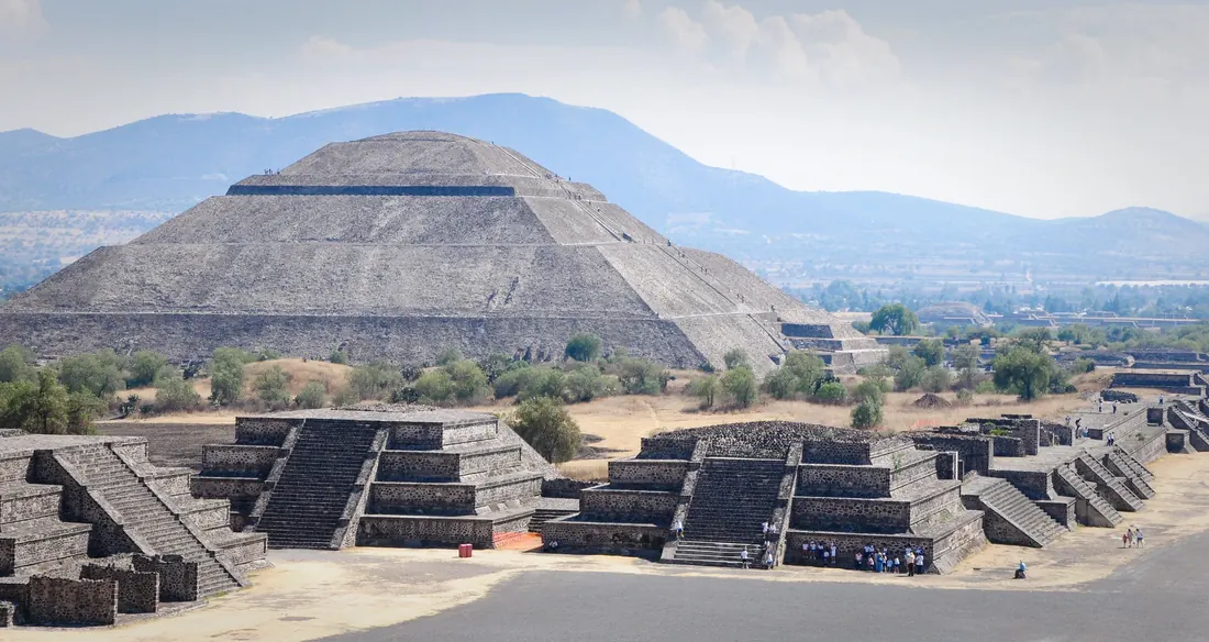 La Pirámide del Sol en Teotihuacán